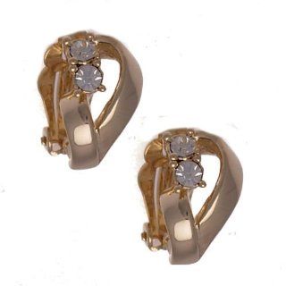 Alba Gold Clip Earrings Jewelry 