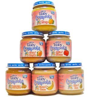 Pack of 24 Alpina Baby Fruit Puree (6 Flavors) Grocery 