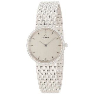 Eterna Watches Womens 5601.70.10.0000 Athena White Gold Diamond Watch 