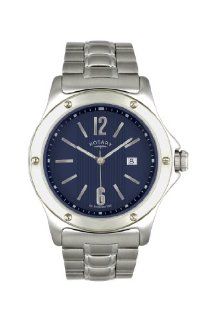 Rotary GB02565 05 Mens Blue Dial Stainless Steel Bracelet Watch 