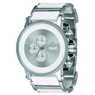 Vestal Mens PLA016 Plexi Minimalist White Acetate Silver Watch 