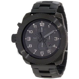 Vestal Mens RES006 Restrictor Black Sunray Chronograph Watch Watches 