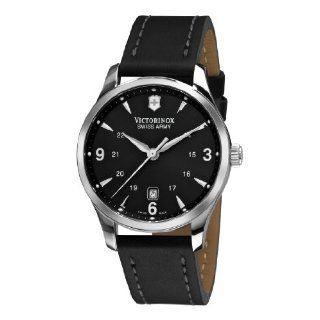 Victorinox Swiss Army Mens 241474 Alliance Black Dial and Strap Watch 