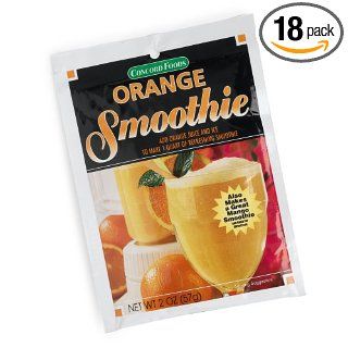 Concord Orange Smoothie Mix, 2 Ounce Packages (Pack of 18 )  