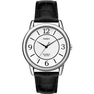 Timex T2N687 Ladies Indiglo UPTOWN CHIC Silver Black Watch Watches 