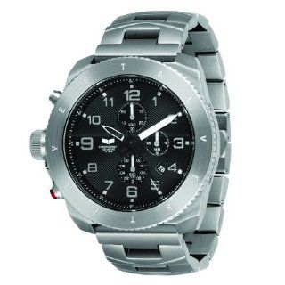 Vestal Mens RES001 Restrictor Silver and Black Chronograph Dive Watch 