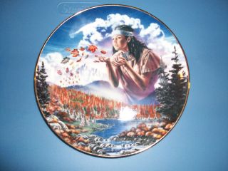 Franklin Mint MAIDEN OF THE THE AUTUMN WINDS Collector Plate by David 