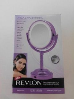 Revlon Color Collection Purple Lighted Swivel Mirror