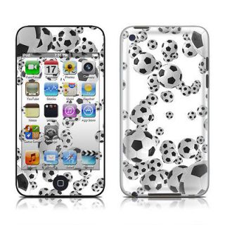 Apple iPod Touch 4G DecalGirl MATTE Skin ~ LOTS OF SOCCER BALLS