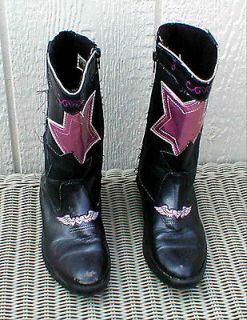 Girls Pre School size 13 Hannah Montana Disney Western Cowboy Boots