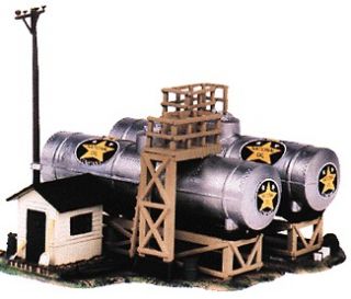 HO Scale Train Set Scenery Fuel Tank National Oil Company Kit Life 