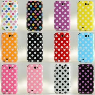   Dots Soft Silicone Case Cover Fit For Samsung Galaxy Note II N7100 cs