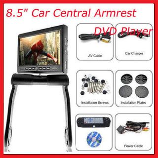 New 8.5 TFT LCD Screen Car Central Armrest Monitor DVD Player +/4 
