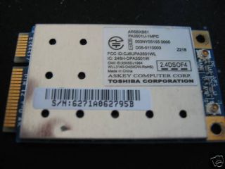    43 Laptop WiFi 802.11b/g Mini PCI Wireless Card for Dell Toshiba