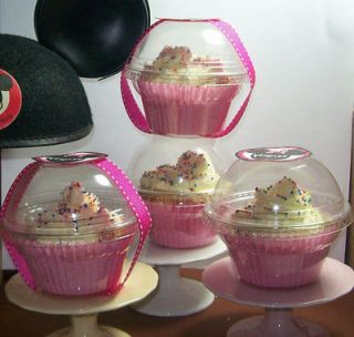 12 Cupcake Favor Boxes   Clear Plastic Containers