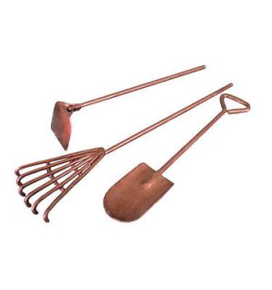   Miniature/Fairy Mini Garden Tools 3 P.Set,Rake, Hoe&Shovel,In/Outdoor