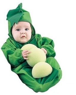 Pea in the Pod Vegetable Food Cute Dress Up Halloween Baby Infant 