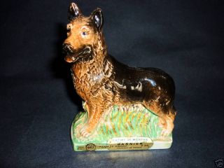 GARNIER Porcelain G. Sheperd Dog Liquor Decanter ~ITALY