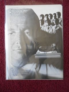 1973 Print Ad GARRARD ~ Zero 100 Record Player Turntable w/ Tangent 