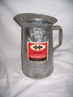 Vintage galvanized 4qt large HUFFY oil can gas station