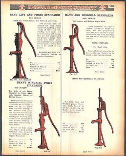1923 AD Red Jacket Water Windmill Top Lift Pump Color Advertising 