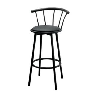 Set of 2 Swivel Barstools   Black (29) product details page