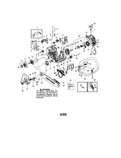 CRAFTSMAN  chain saw Maintenance kit Parts  Model 358350880 