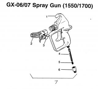 Model # DSP2100 Wagner Sprayer   Spray gun(2100) (31 parts)