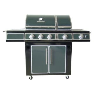 Shop Master Forge Green 3 Burner Liquid Propane and Natural Gas Grill 