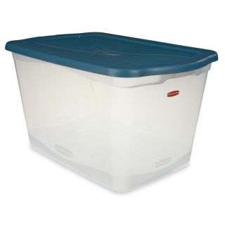 Ver Rubbermaid 29 Quart Plastic Clear Tote at Lowes