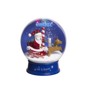 Shop Holiday Living ™ 12 Musical Santa in Sleigh Snow Globe at 