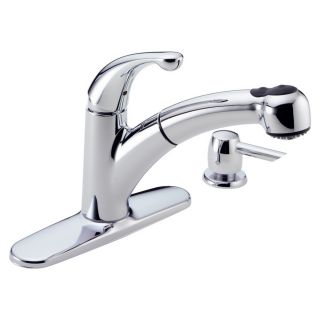 Shop Delta Palo Chrome 1 Handle Pull Out Kitchen Faucet at Lowes