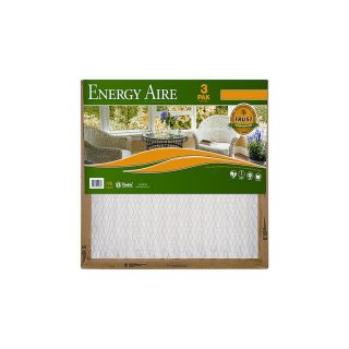 Shop Energy Aire 3 Pack 20 x 25 x 1 Pleated Air Filters at Lowes 