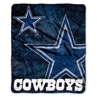 Dallas Cowboys 50x60 Roll Out Royal Plush Raschel Throw 