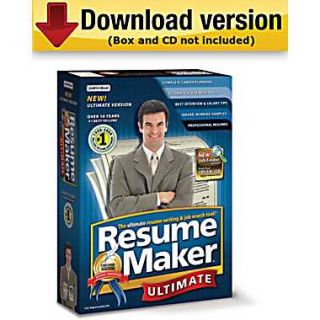 ResumeMaker Professional Ultimate 4 for Windows (1 User) [ 