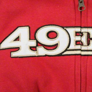 San Francisco 49ers Youth Sportsman Full Zip Fleece Hooded Sweatshirt 