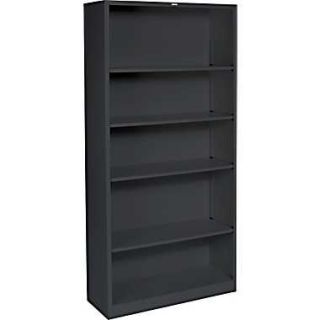HON® Brigade™ 5 Shelf Metal Bookcase, Black  