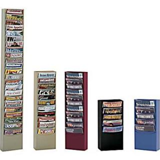 Durham Con Tur® Vertical Literature Racks, 23 Pockets, Tan  Staples 