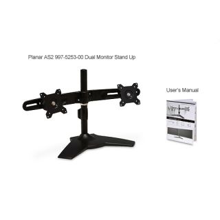 Planar AS2 997 5253 00 Dual Monitor Stand up to 24 TV   Black Item 