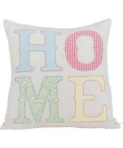 Buy Living Home Embroidered Cushion   43x43cm   Cream at Argos.co.uk 