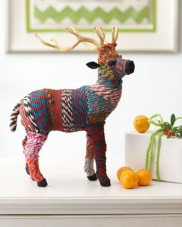 Arcadia Home Artisan Standing Tabletop Deer Figure   The Horchow 