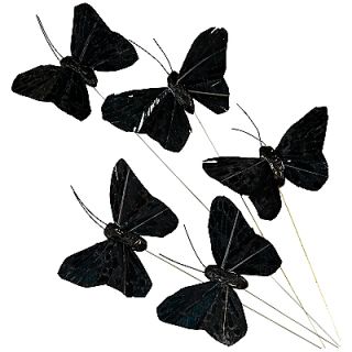 Buy John Lewis Butterflies, Small, Set of 6, Black online at JohnLewis 