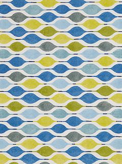 Buy John Lewis Diamond Lattice PVC Cut Length Tablecloth, Blue online 
