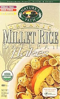 Natures Path Organic Millet Rice Oatbran Flakes Cereal    13.25 oz 
