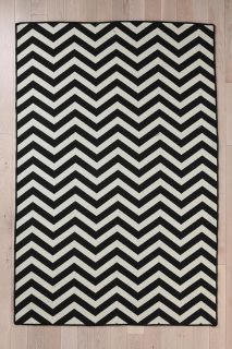 Wool Flat Weave Chevron Rug   Urban Outfitters