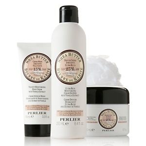 Perlier Shea Butter with Vanilla Extract 4 piece Set 