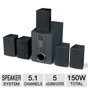 Curtis HTIB1002 Home Theater Speaker System   5.1 Channel, 150 Watts 