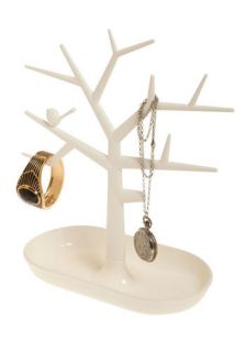Tree t Yourself Jewelry Stand in White  Mod Retro Vintage Decor 