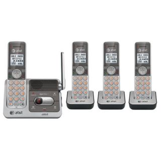AT&T CL82401 DECT 6.0 Digital 4 Handset Cordless Phone With Digital 