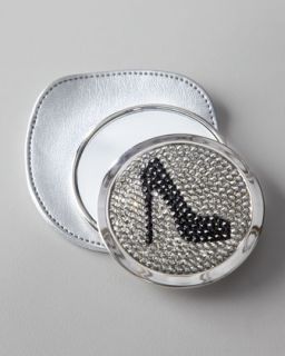 Mirror with Black Rhinestone Pump   The Horchow Collection